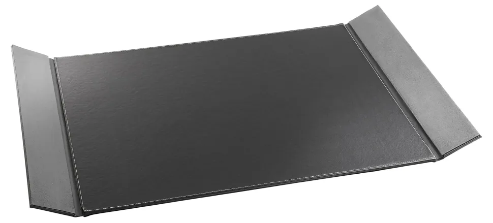 Realspace™ Executive Desk Pad, 19" x 24", Black/Gray