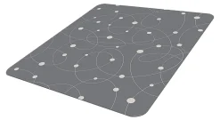 Realspace® Fashion PVC Chair Mat, 36" x 48", Swirls