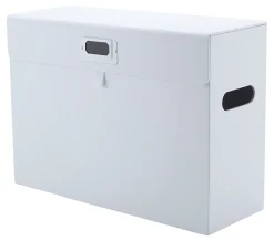 Realspace® File Storage Box, Letter Size, 14" x 10-1/4" x 5-1/2", White