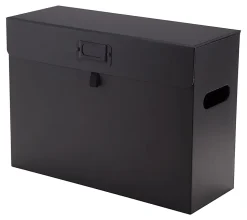 Realspace® File Storage Box, Letter Size, 14" x 10-1/4" x 5-1/2", Black