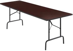 Realspace® Folding Table, 29"H x 96"W x 30"D, Walnut