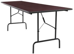 Realspace® Folding Table, 29"H x 96"W x 30"D, Walnut