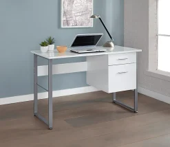 Realspace® Halton 48"W Computer Desk, White