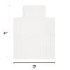 Realspace™ Heavy Duty Chair Mat for Carpet with Lip, Ramped Edge, 36" x 48", Clear