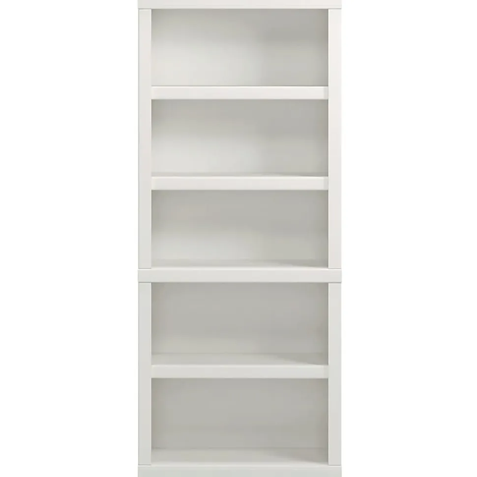 Realspace® 72"H 5-Shelf Bookcase, Arctic White