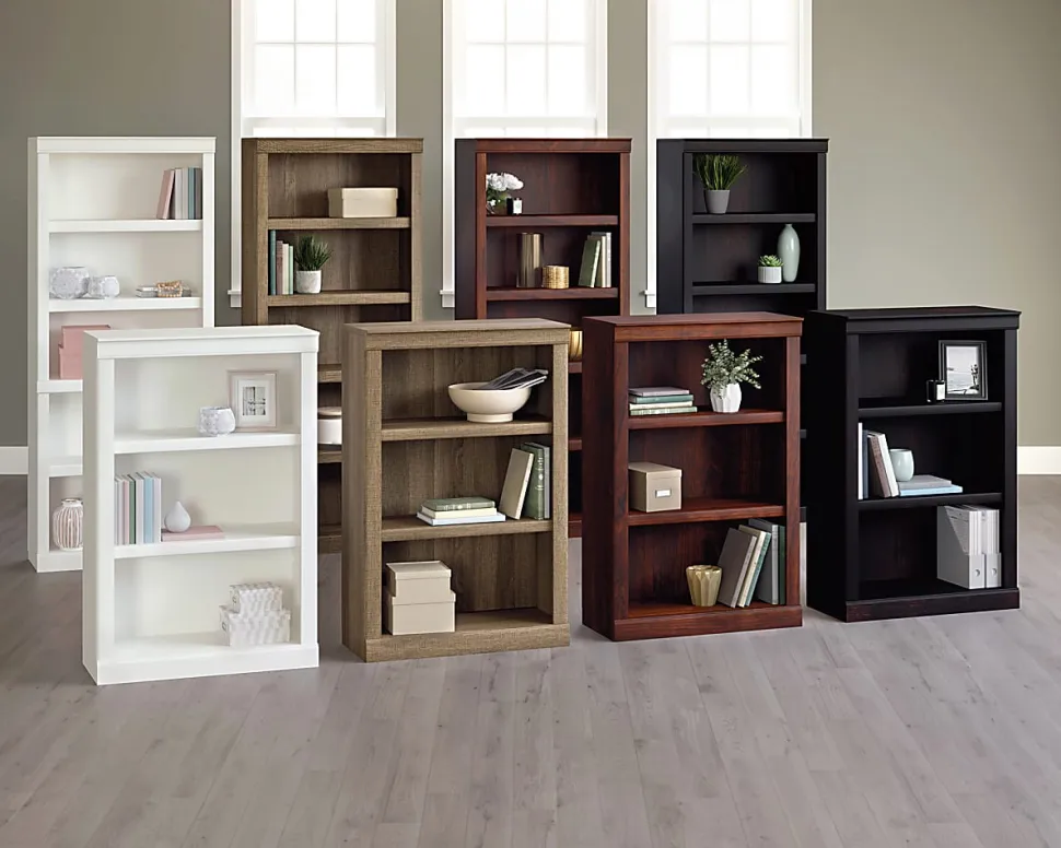 Realspace® 72"H 5-Shelf Bookcase, Arctic White