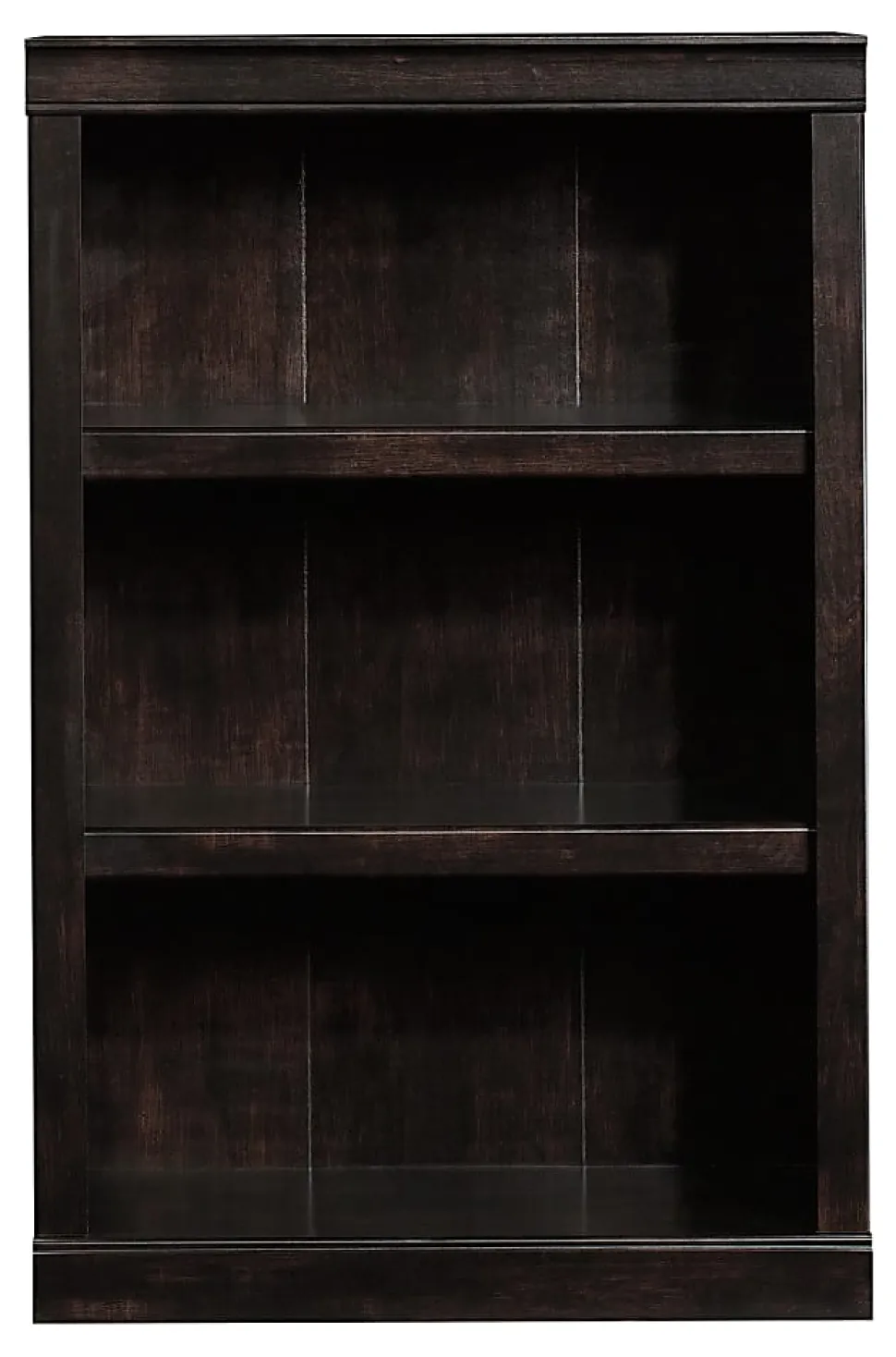 Realspace® 45"H 3-Shelf Bookcase, Peppered Black