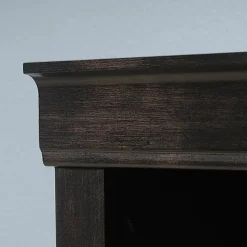 Realspace® 45"H 3-Shelf Bookcase, Peppered Black