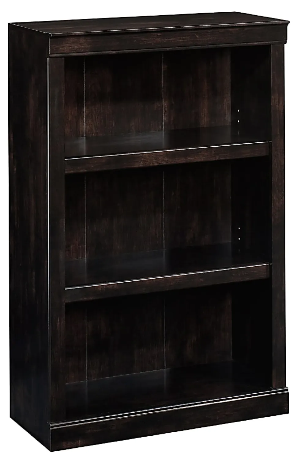 Realspace® 45"H 3-Shelf Bookcase, Peppered Black