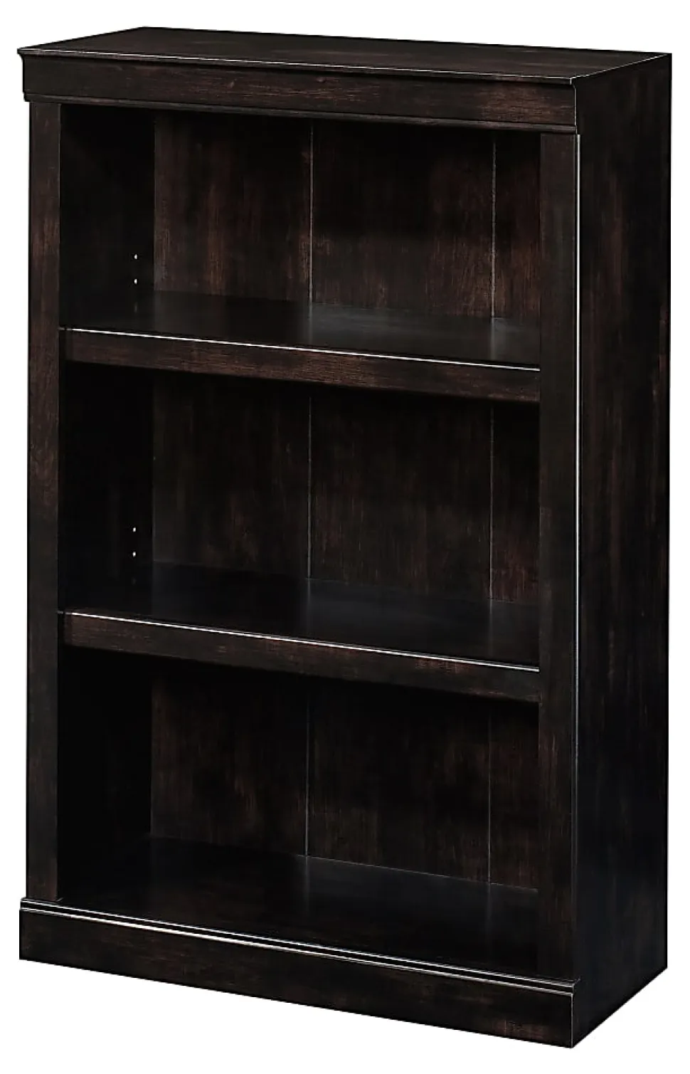 Realspace® 45"H 3-Shelf Bookcase, Peppered Black