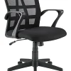 Realspace® Jaxby Mesh/Fabric Mid-Back Task Office Chair, Black, BIFMA Compliant