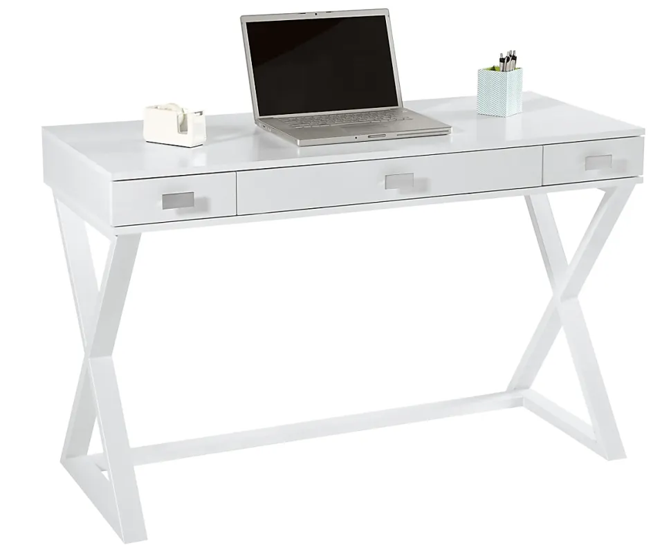 Realspace® Keri 48"W Writing Desk, White