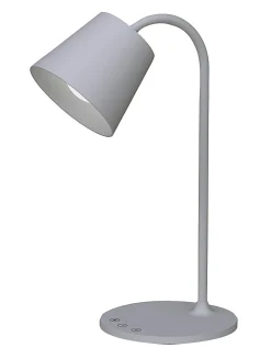 Realspace™ Kessly LED Desk Lamp With USB Port, 17"H, Gray
