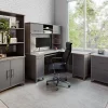 Realspace® Koru 23-1/2"W x 17-1/2"D Lateral 2-Drawer File Cabinet, Two-Tone Slate/Gray Oak, BIFMA Compliant