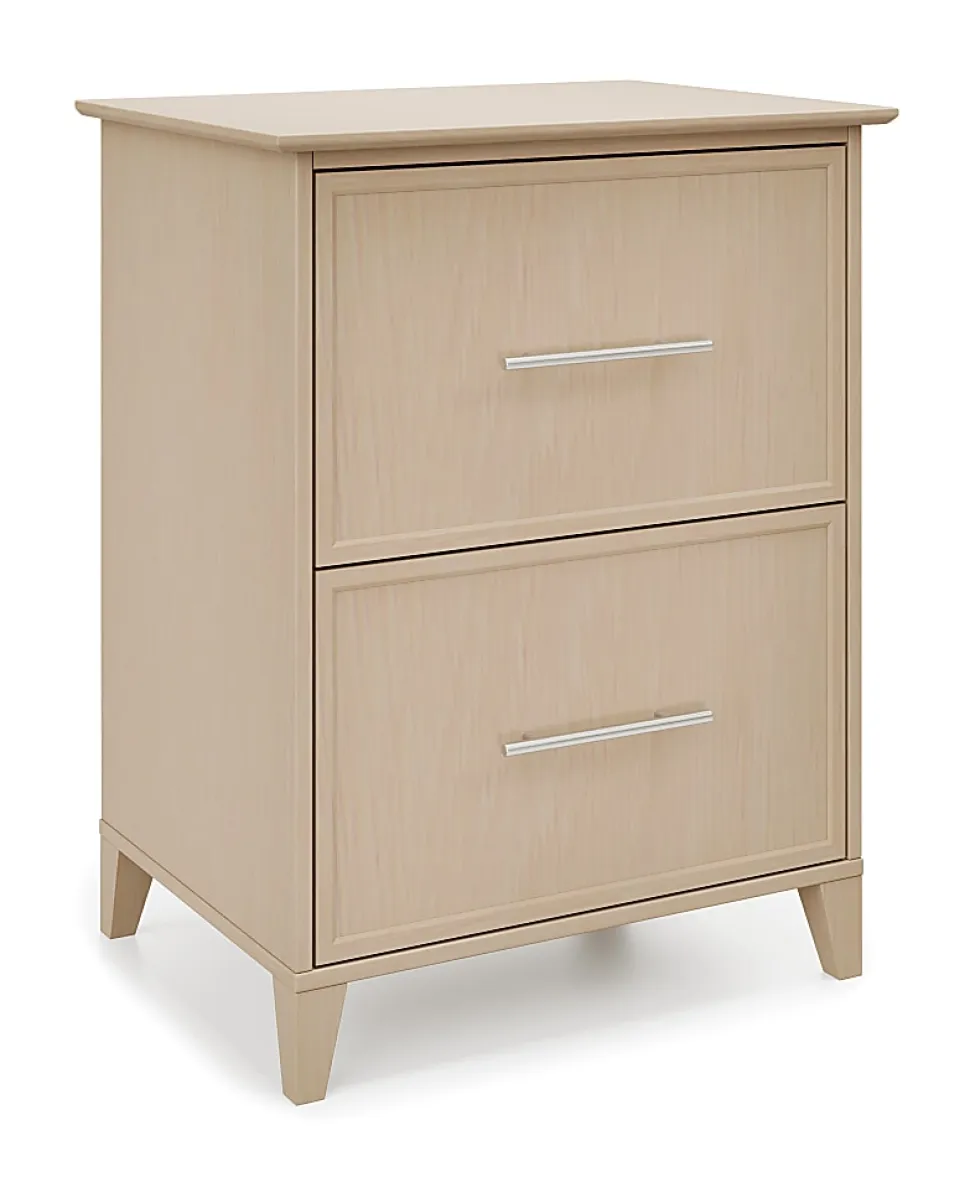 Realspace® Koru 23-1/2"W x 17-1/2"D Lateral 2-Drawer File Cabinet, Natural Oak, BIFMA Compliant