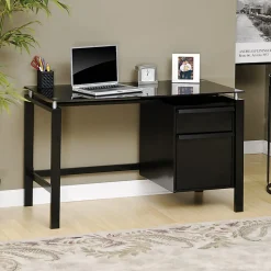 Realspace® Lake Point 46”W Writing Desk, Black