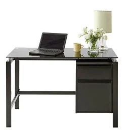 Realspace® Lake Point 46”W Writing Desk, Black