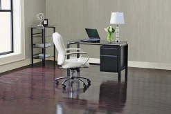 Realspace® Lake Point 46”W Writing Desk, Black