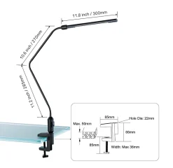 Realspace™ LED Gooseneck Lamp, Adjustable, 22-1/2