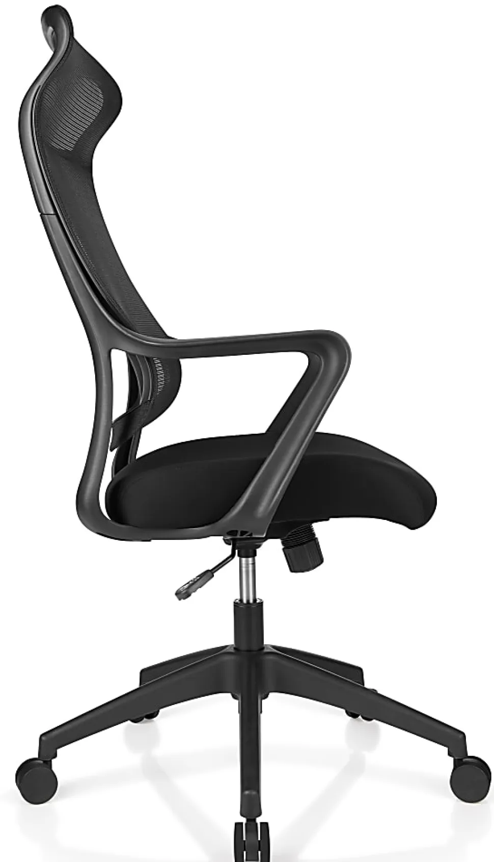 Realspace® Lenzer Mesh High-Back Task Office Chair, Black, BIFMA Compliant