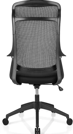 Realspace® Lenzer Mesh High-Back Task Office Chair, Black, BIFMA Compliant