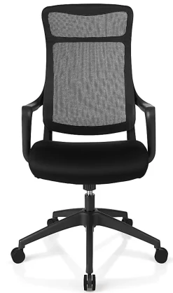 Realspace® Lenzer Mesh High-Back Task Office Chair, Black, BIFMA Compliant