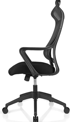 Realspace® Lenzer Mesh High-Back Task Office Chair, Black, BIFMA Compliant