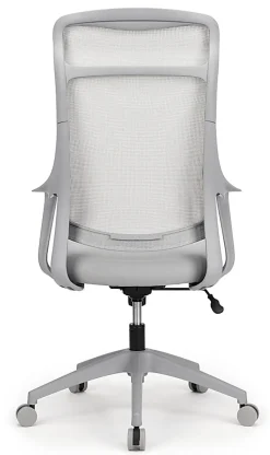 Realspace® Lenzer Mesh High-Back Task Office Chair, Gray, BIFMA Compliant