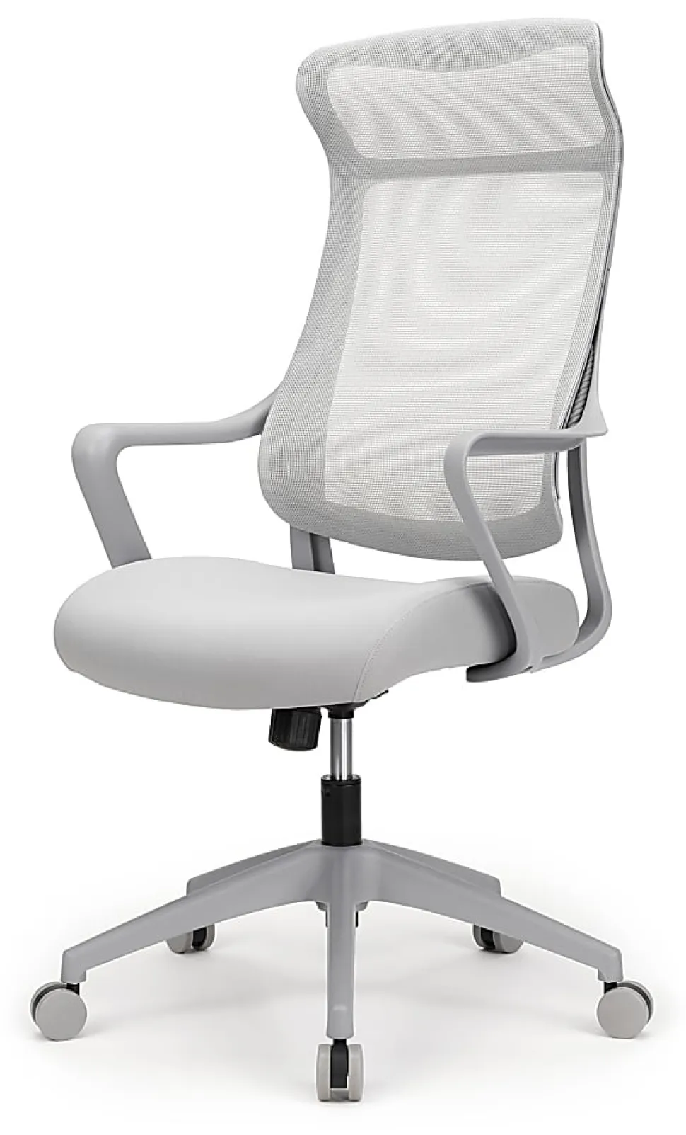 Realspace® Lenzer Mesh High-Back Task Office Chair, Gray, BIFMA Compliant
