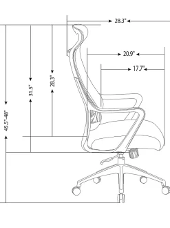 Realspace® Lenzer Mesh High-Back Task Office Chair, Gray, BIFMA Compliant