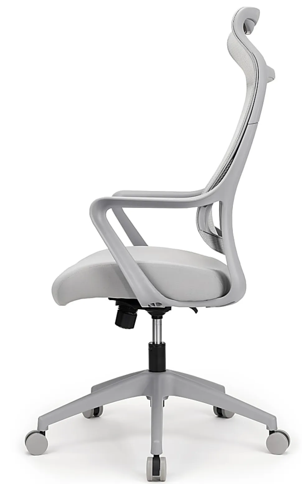 Realspace® Lenzer Mesh High-Back Task Office Chair, Gray, BIFMA Compliant