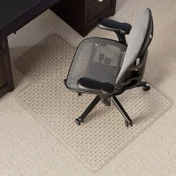Realspace™ Low Pile Chair Mat with Lip, Ramped Edge, 36