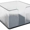 Realspace® Lucenti Acrylic Memo Holder, 2-1/16"H x 3-5/16"W x 3-5/16"D, Clear/Black