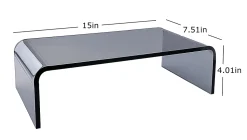 Realspace® Lucenti Acrylic Monitor Stand, 4