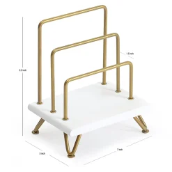 Realspace® Luna Wood/Metal Letter Sorter, 8