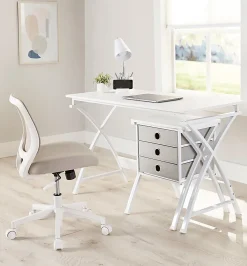 Realspace⢠Lusina LED Organizer Desk Lamp With USB, 18"H, White