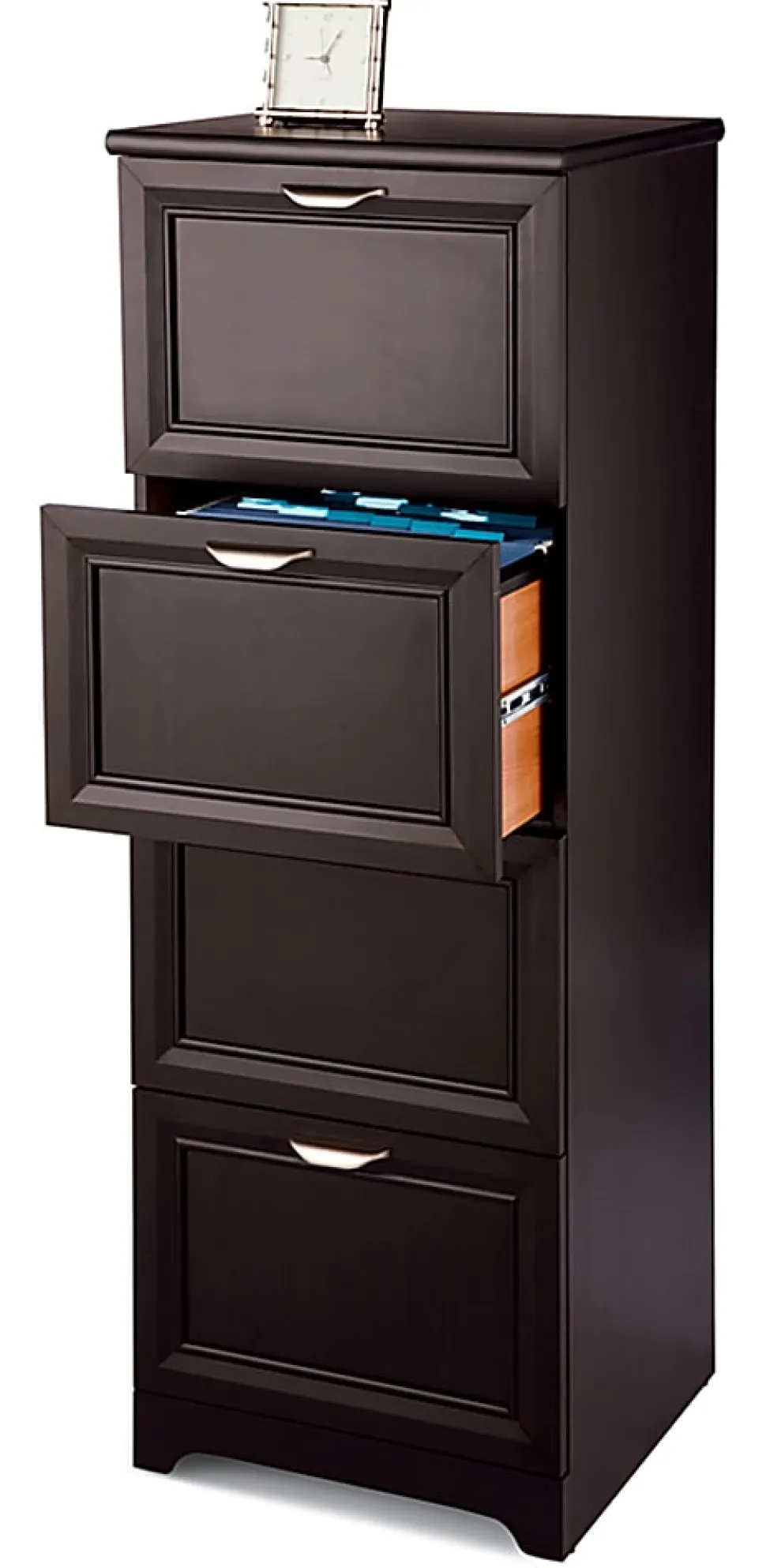 Realspace® Magellan 19”D Vertical 4-Drawer File Cabinet, Espresso