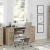 Realspace® Magellan 72"H 5-Shelf Bookcase With Doors, Blonde Ash