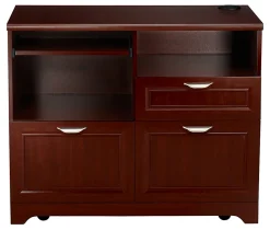 Realspace® Magellan 30”H x 36-5/16”W x 21”D Tech Station Printer Stand 2.0, Classic Cherry