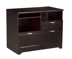 Realspace® Magellan 30”H x 36-5/16”W x 21-1/8”D Tech Station Printer Stand 2.0, Espresso