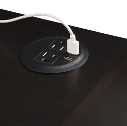 Realspace® Magellan 30”H x 36-5/16”W x 21-1/8”D Tech Station Printer Stand 2.0, Espresso