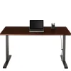 Realspace® Magellan Performance Electric 60"W Height-Adjustable Standing Desk, Cherry