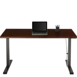 Realspace® Magellan Performance Electric 60"W Height-Adjustable Standing Desk, Cherry