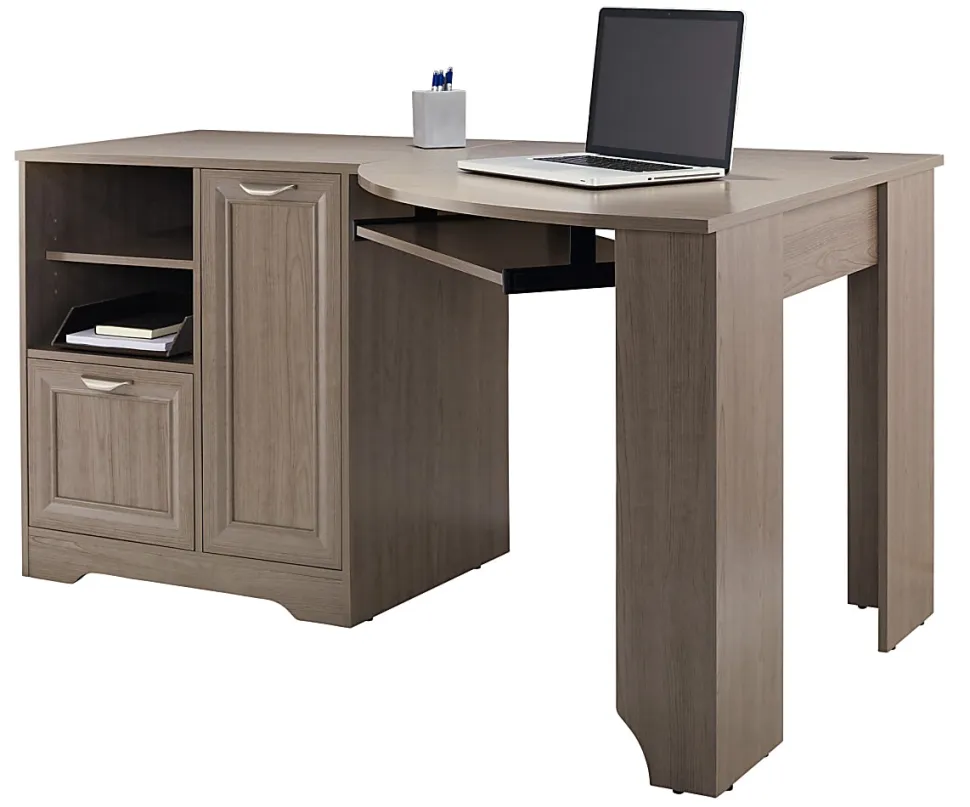 Realspace® Magellan 60"W Corner Computer Desk, Gray