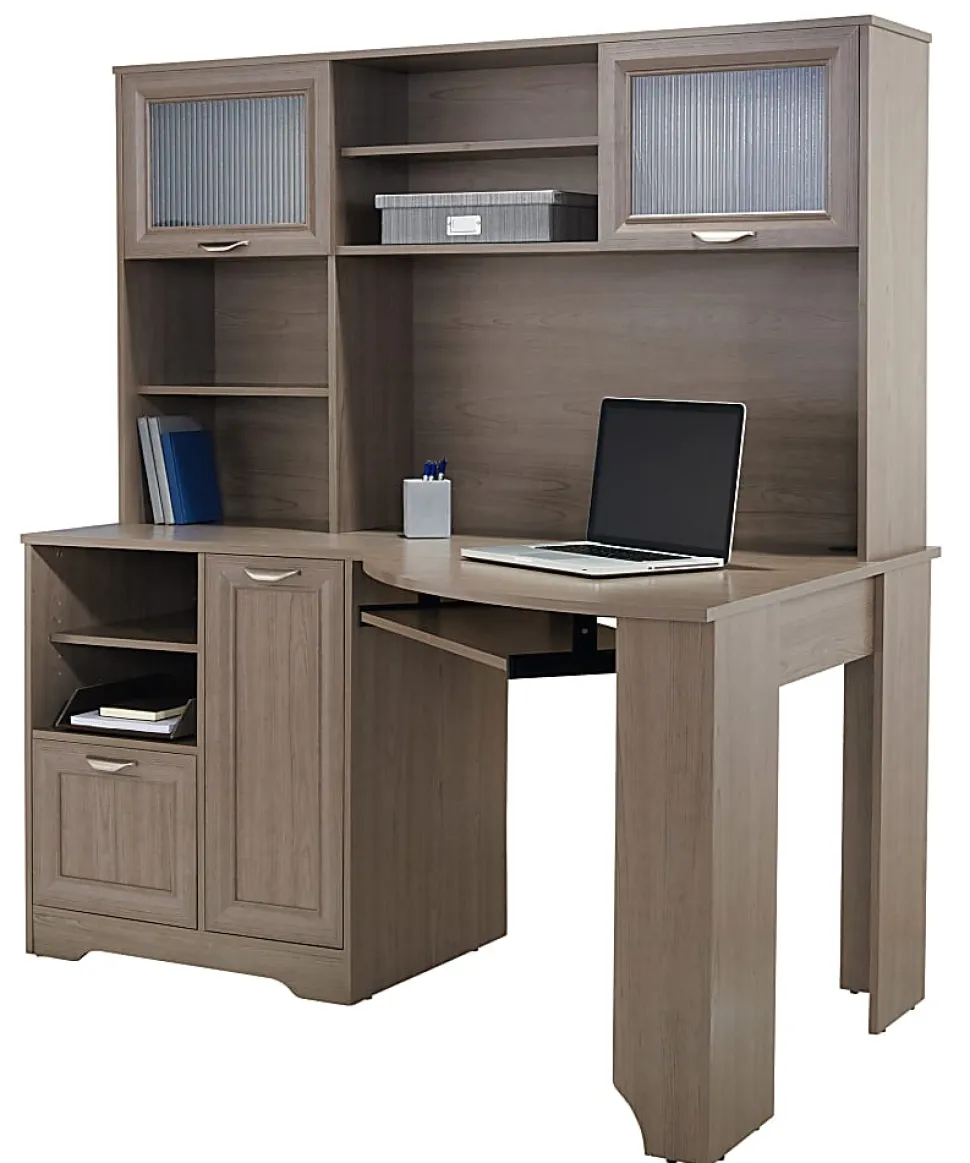 Realspace® Magellan 60"W Corner Computer Desk, Gray
