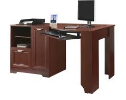 Realspace® Magellan 60"W Corner Computer Desk, Classic Cherry