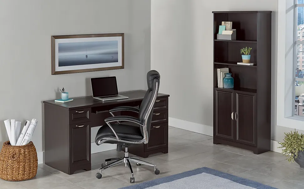 Realspace® Magellan 59"W Manager's Computer Desk, Espresso