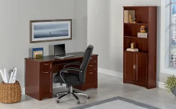Realspace® Magellan 59"W Manager's Computer Desk, Classic Cherry