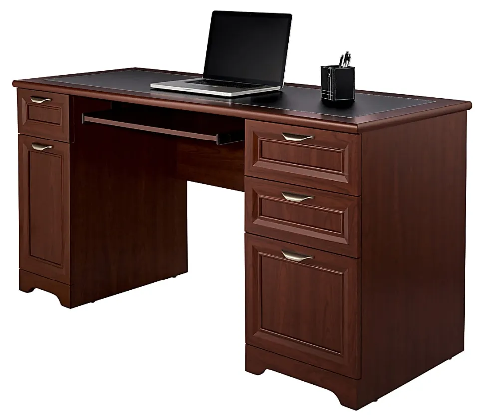 Realspace® Magellan 59"W Manager's Computer Desk, Classic Cherry