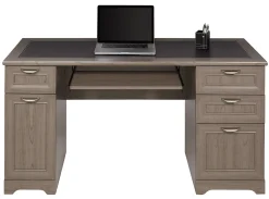 Realspace® Magellan 59"W Manager's Computer Desk, Gray
